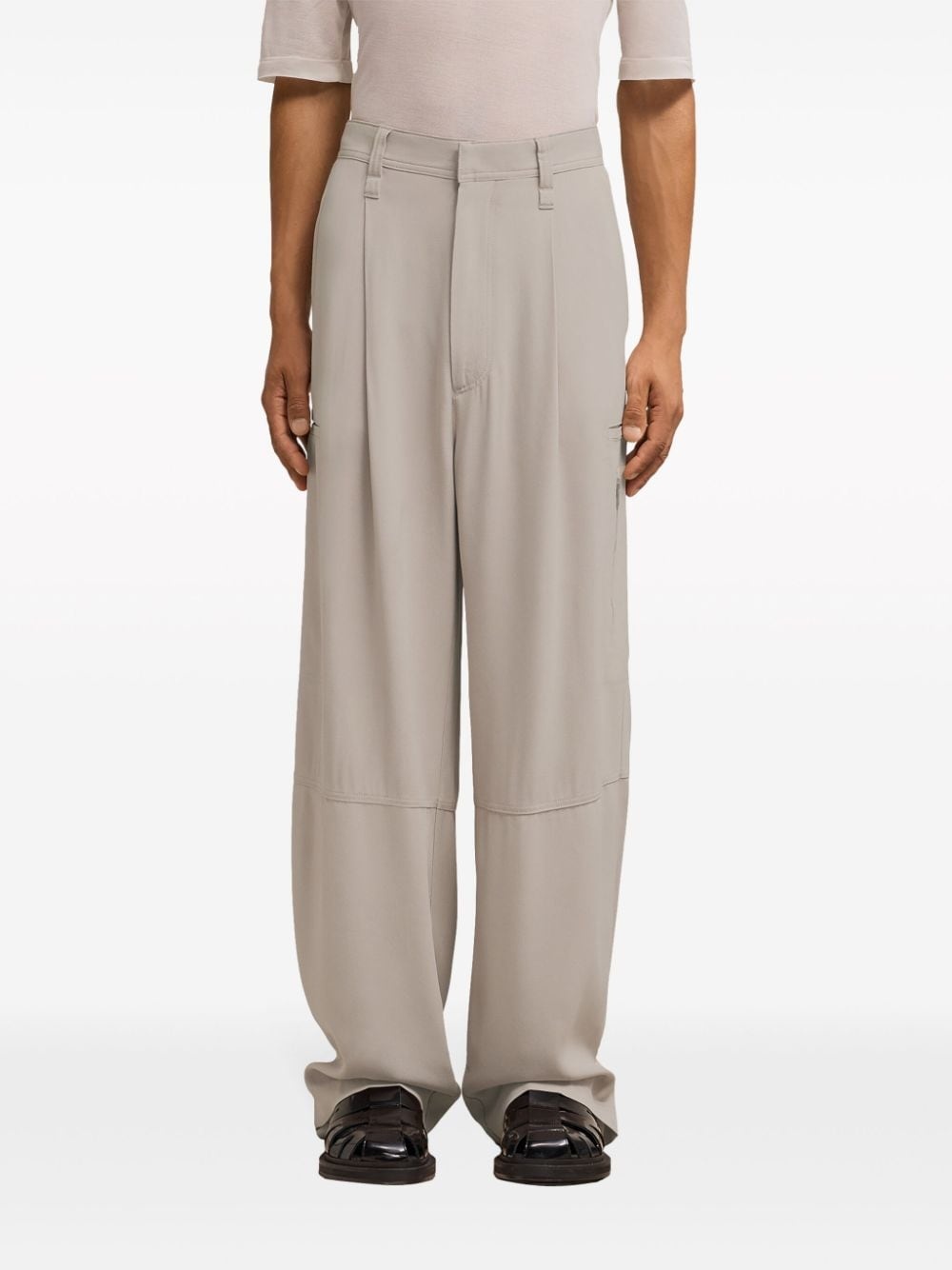 straight-leg trousers - 5