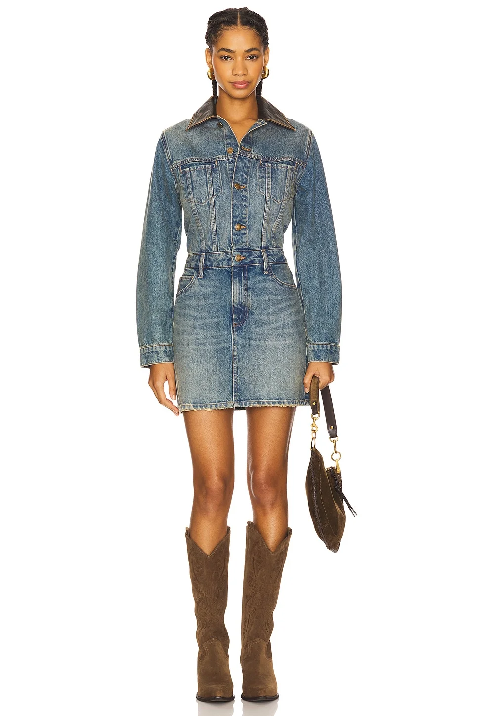 Maxella Denim Jacket Mini Dress - 1