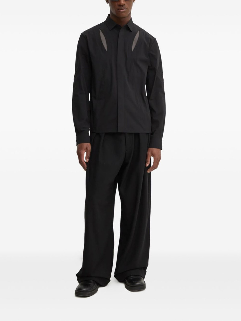 HELIOT EMIL™ cut-out design long-sleeve shirt outlook