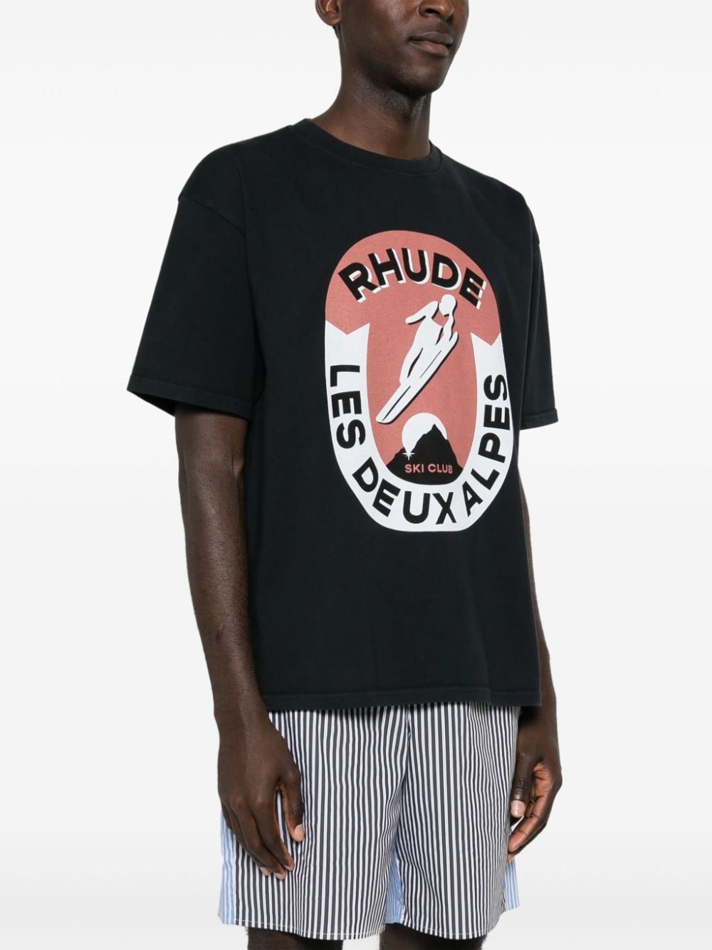 logo-print cotton T-shirt - 3