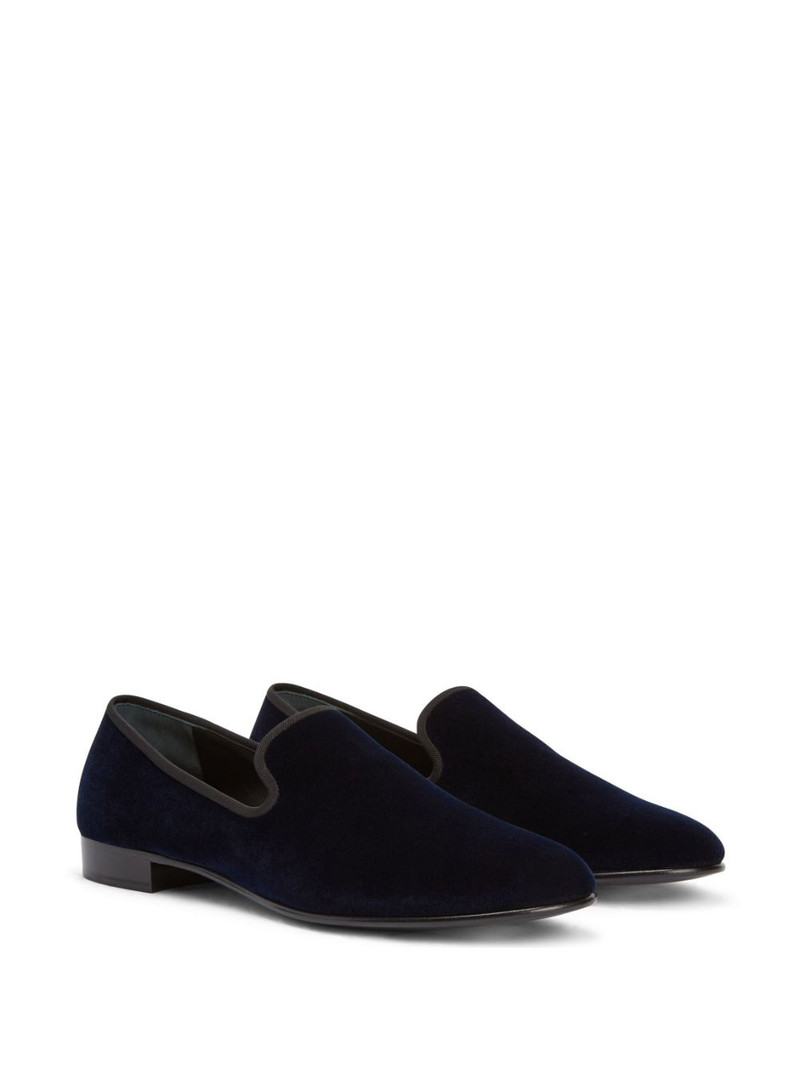 Giuseppe Zanotti Seymour velvet loafers outlook