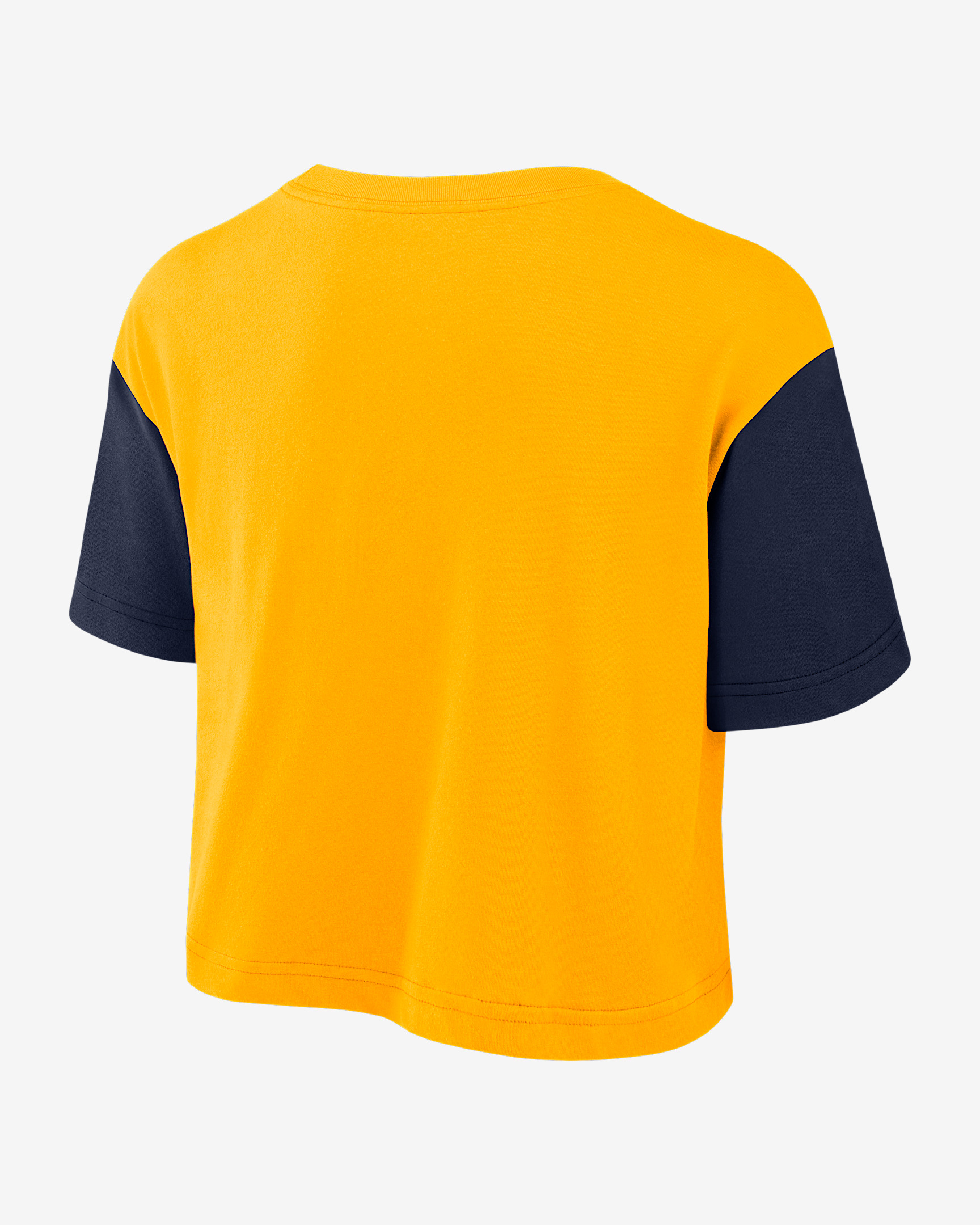 West Virginia Script Women's Nike Dri-FIT College Cropped T-Shirt - 2