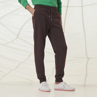 Hermès Jogging pants with leather detail outlook