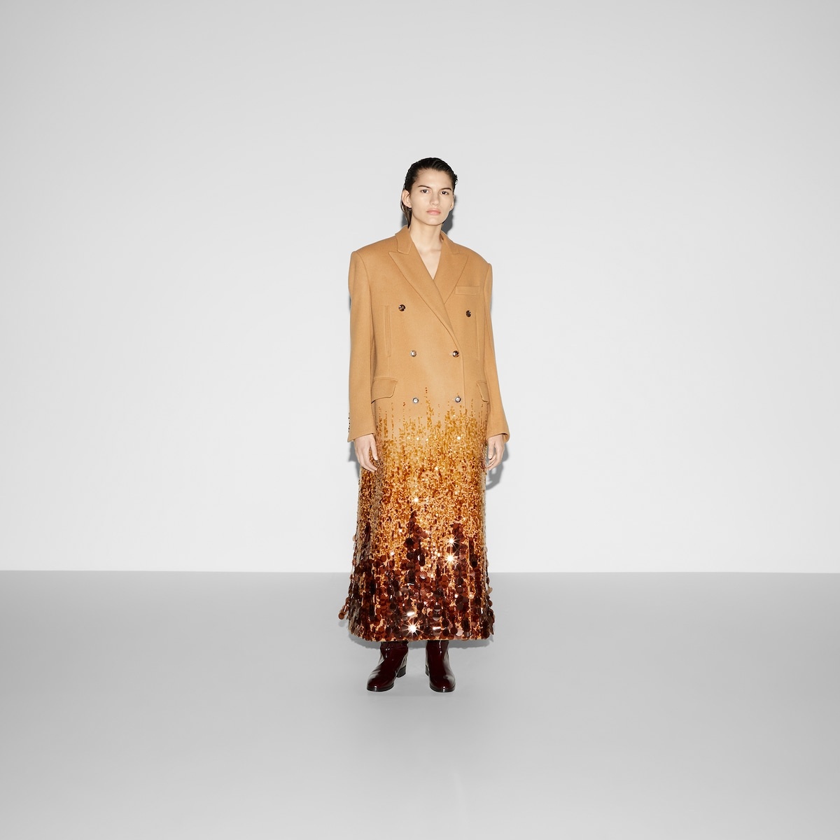 Batavia wool coat with embroidery - 2