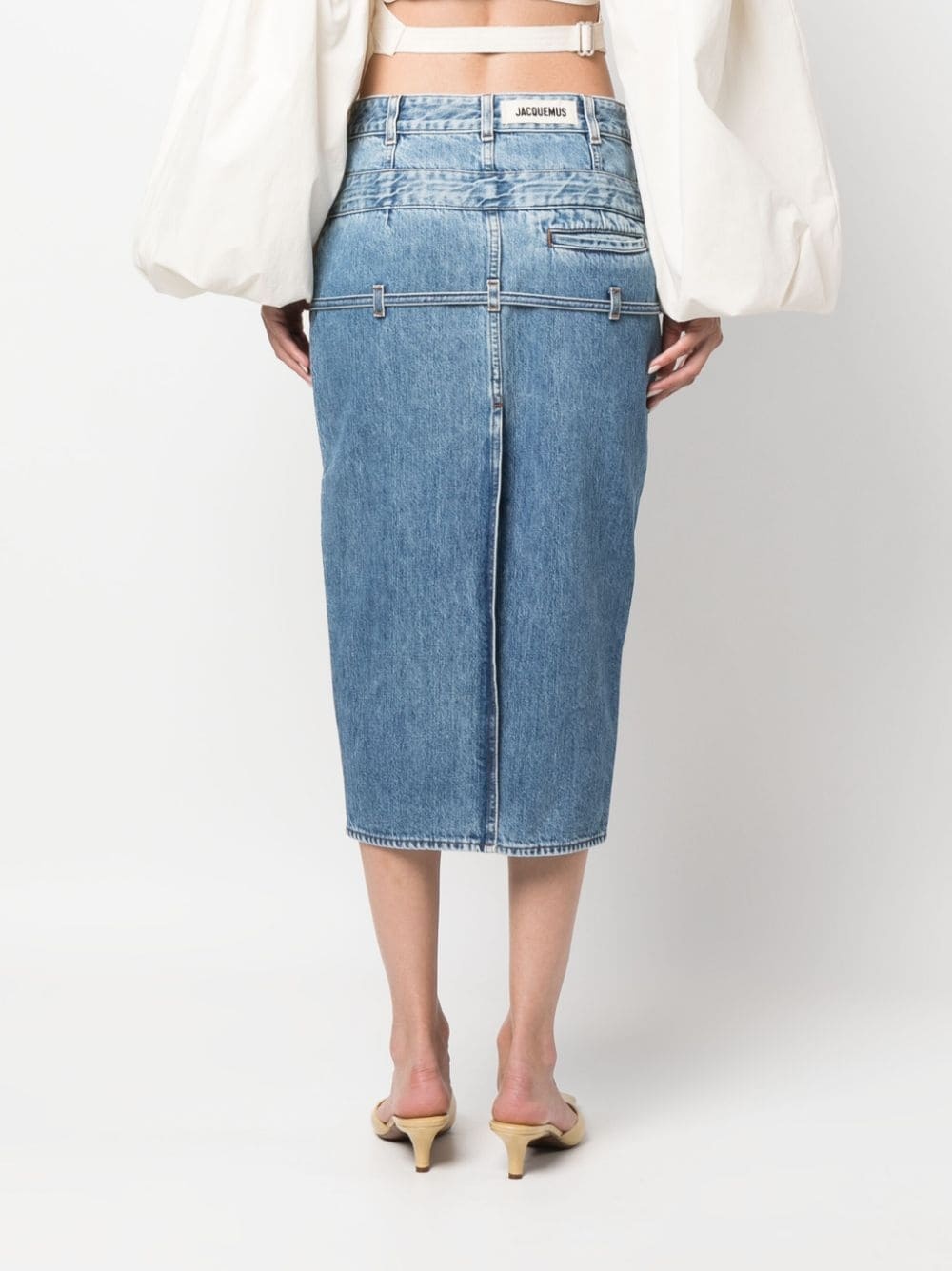 La Jupe de NÃ®mes Criollo denim midi skirt - 4