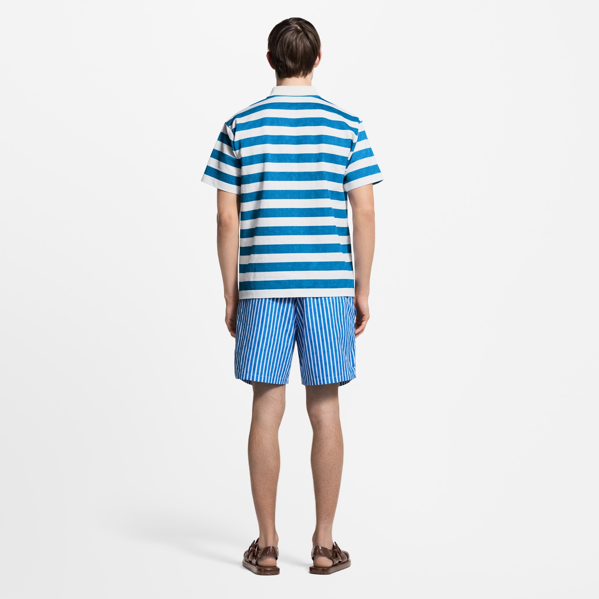 Monogram Striped Polo Shirt - 3