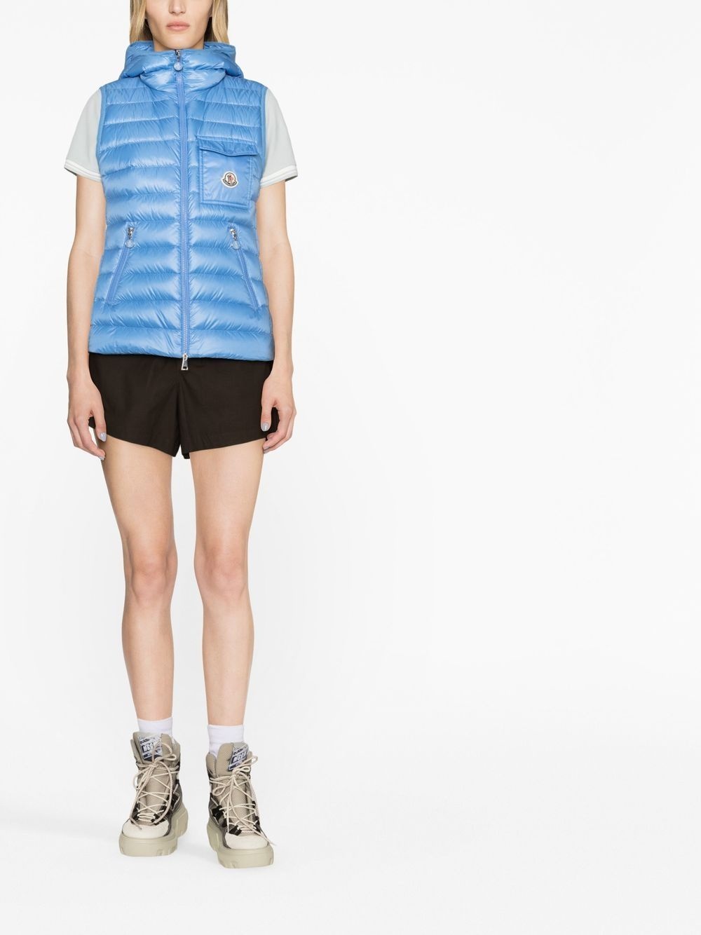 Glygos hooded quilted gilet - 2