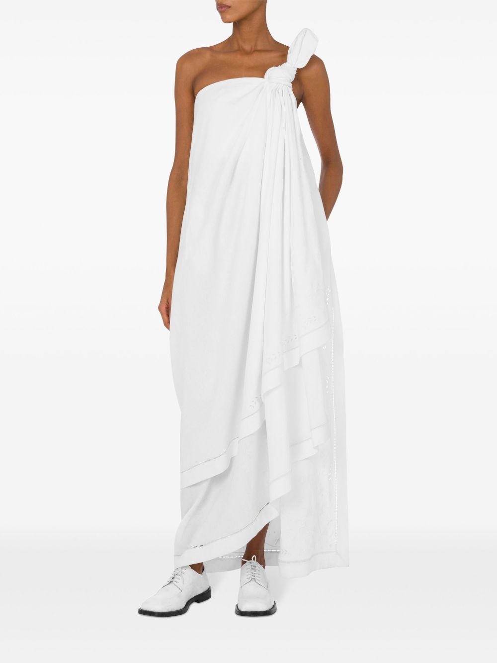 draped maxi dress - 2