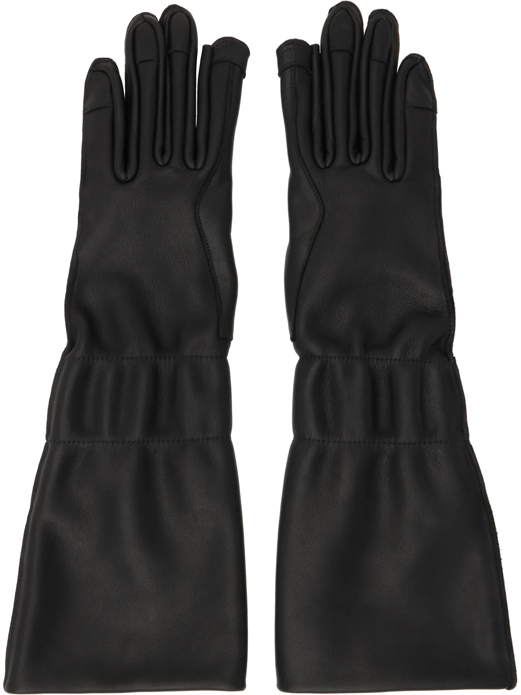 Black Tower Cuffed Gloves - 1