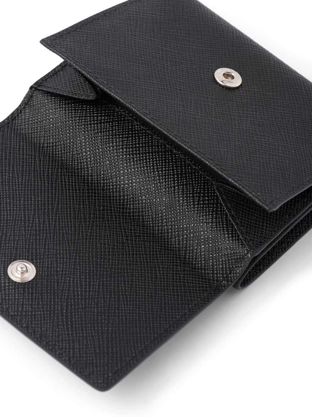 small logo-plaque leather wallet - 5