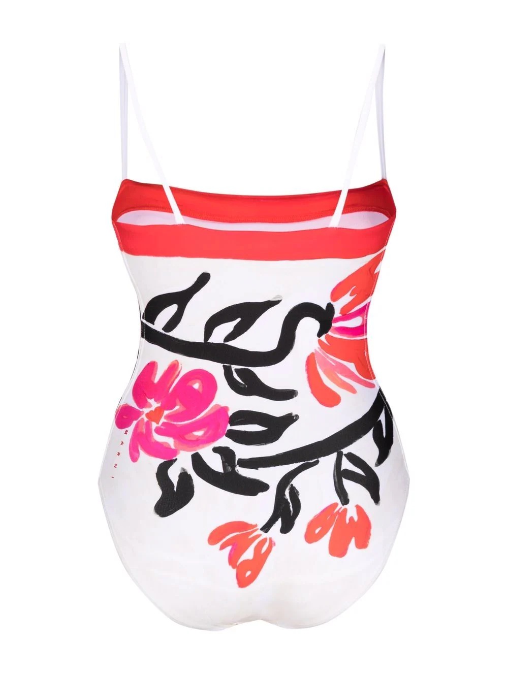 Manifesto print swimsuit - 2