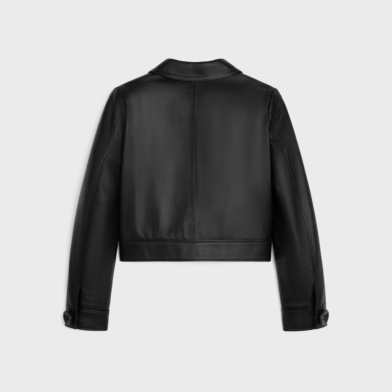 CELINE straight blouson jacket in soft lambskin outlook
