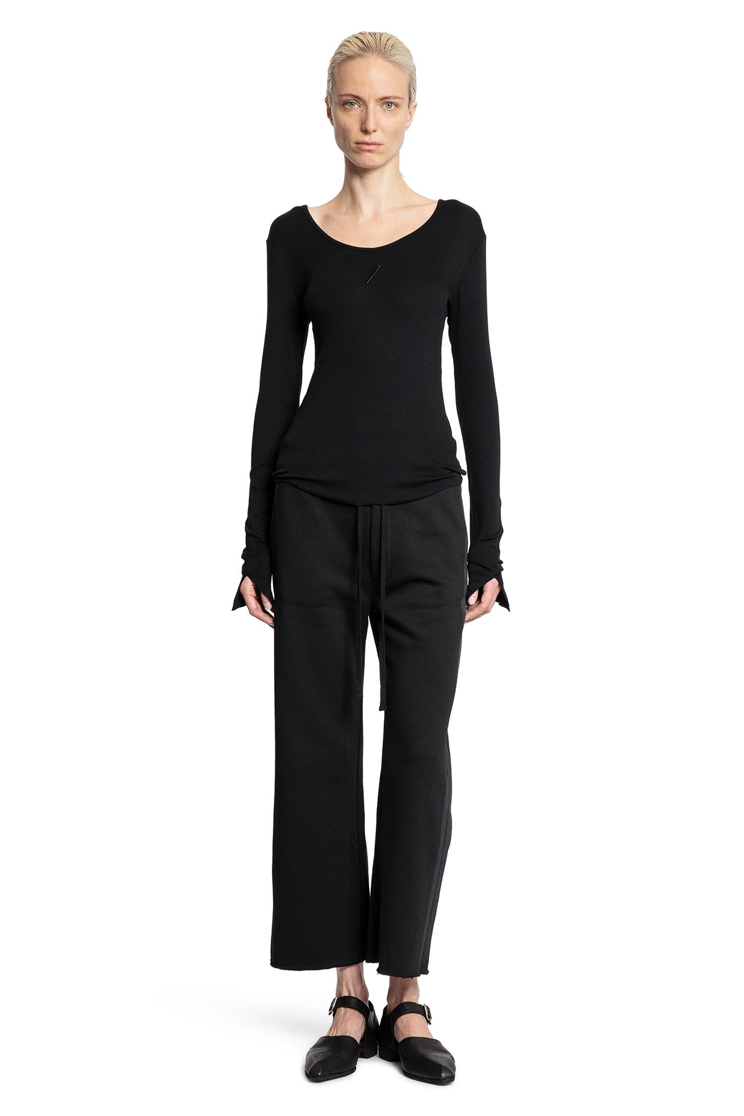 Stretch-Cotton-Nylon-Long-Sleeve-Top - 4
