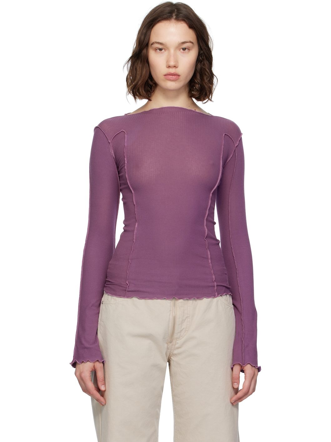 Purple Omato Long Sleeve T-shirt - 1
