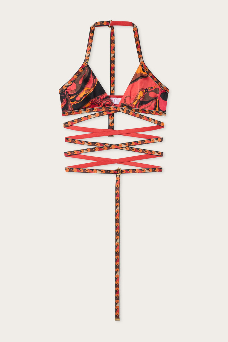 ORCHIDEE PRINT SILK BRA 1