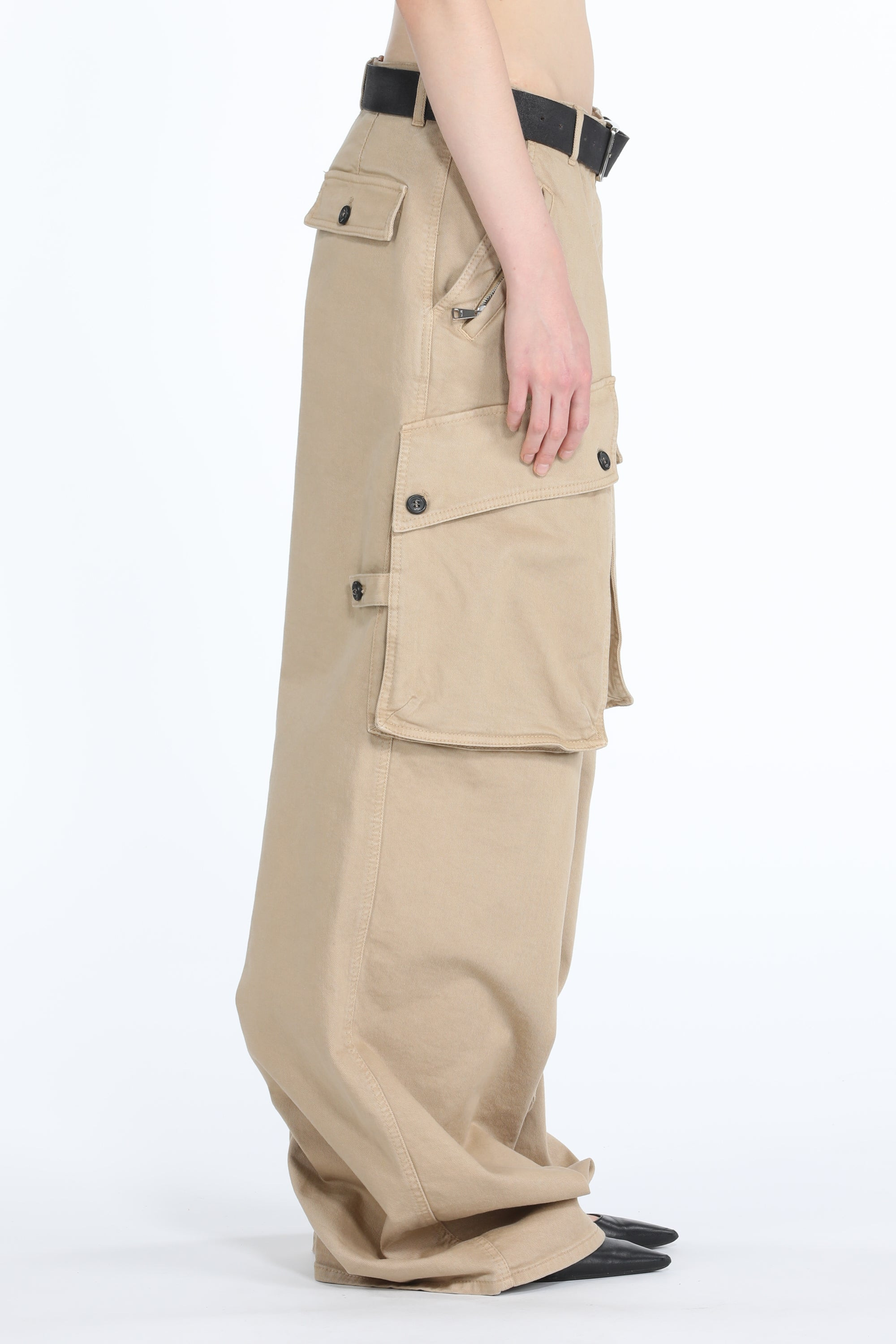 WIDE-LEG CARGO TROUSERS - 3