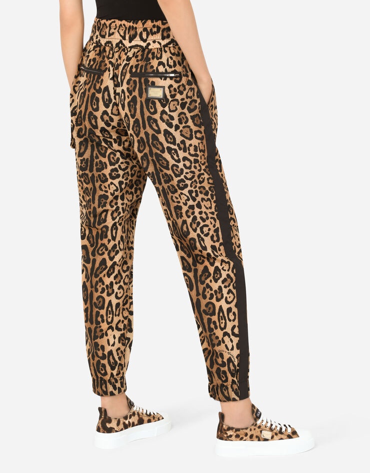 Leopard-print nylon pants - 5