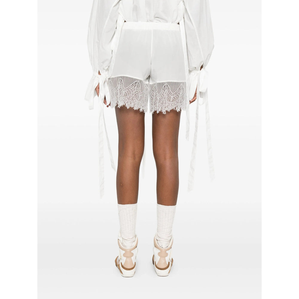 Ann Demeulemeester White Shorts - Short Shorts Women - 5