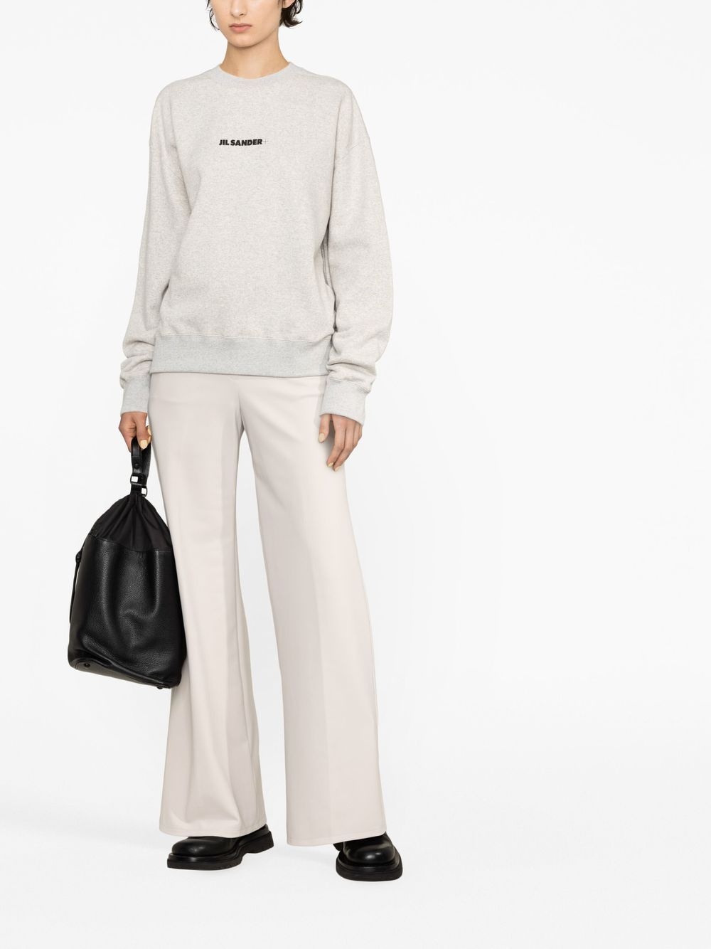 logo-print cotton sweatshirt - 2