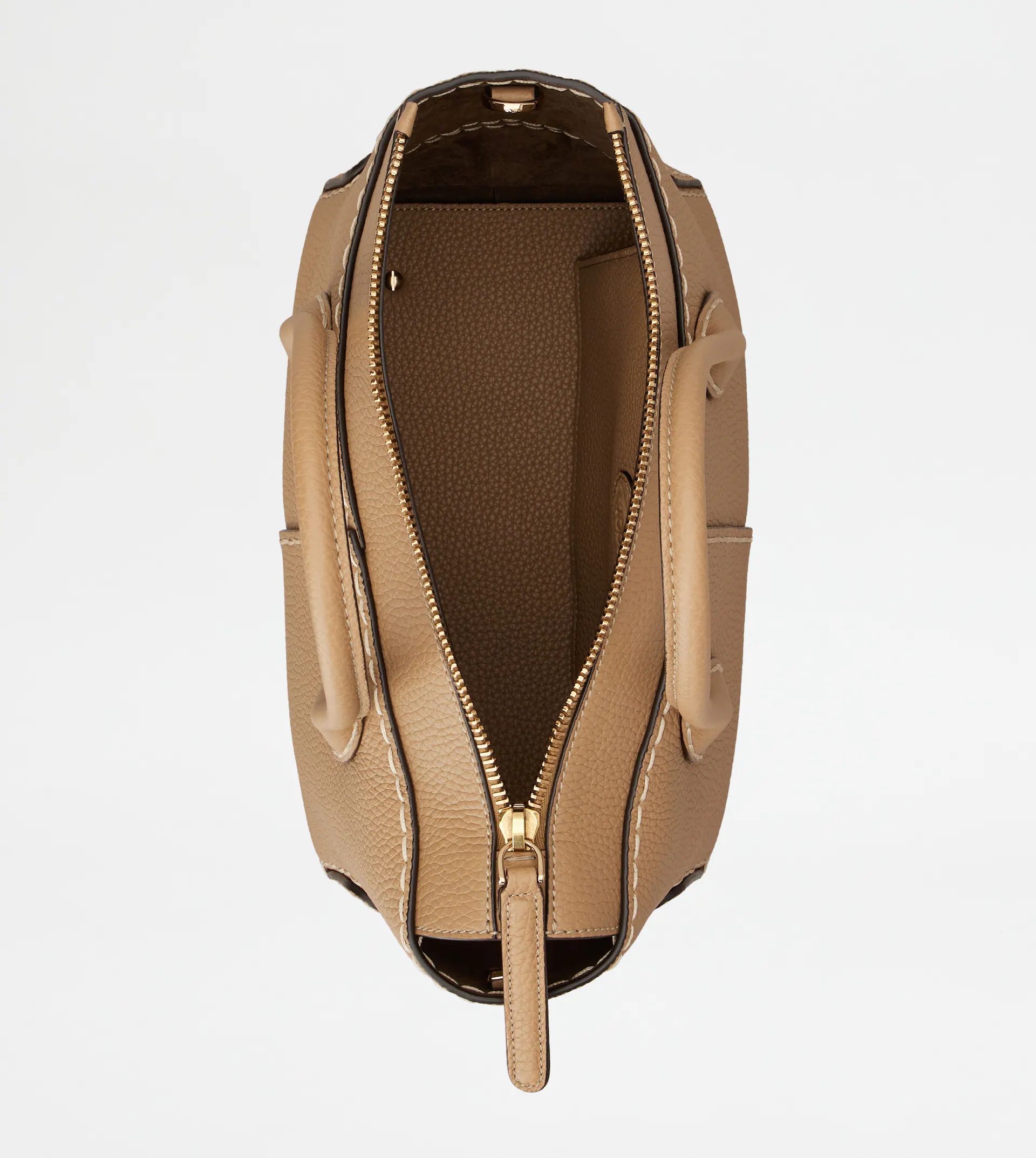 TOD'S DI BAG IN LEATHER SMALL - NATURAL - 7