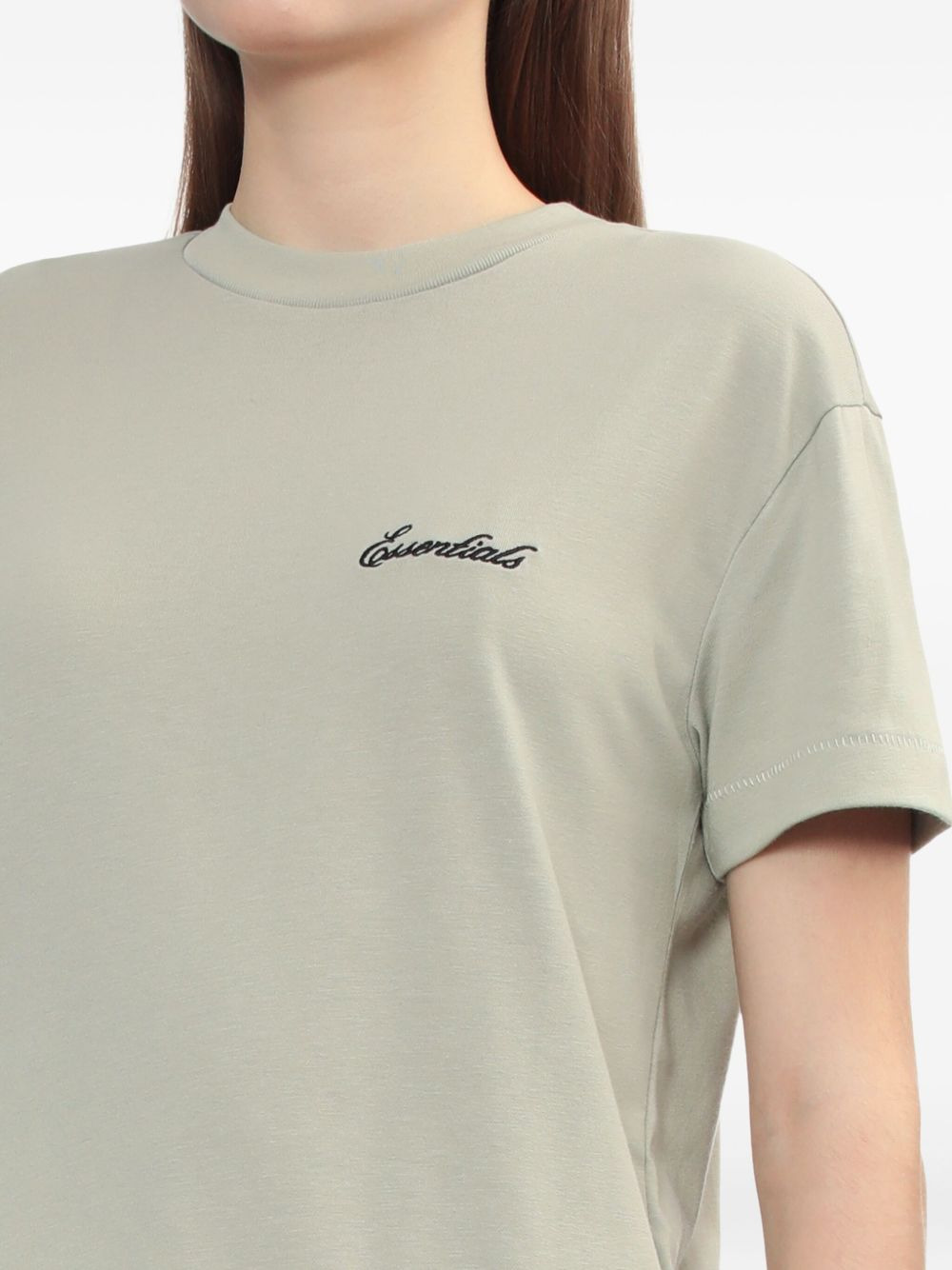 embroidered-logo cotton T-shirt - 5
