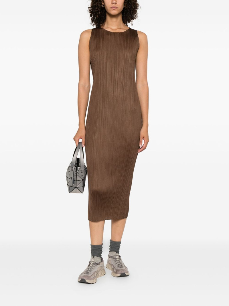 Pleats Please Issey Miyake pleated midi dress outlook