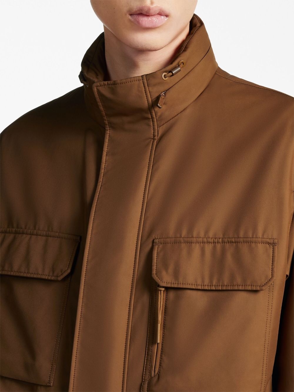 flap-pocket field jacket - 5