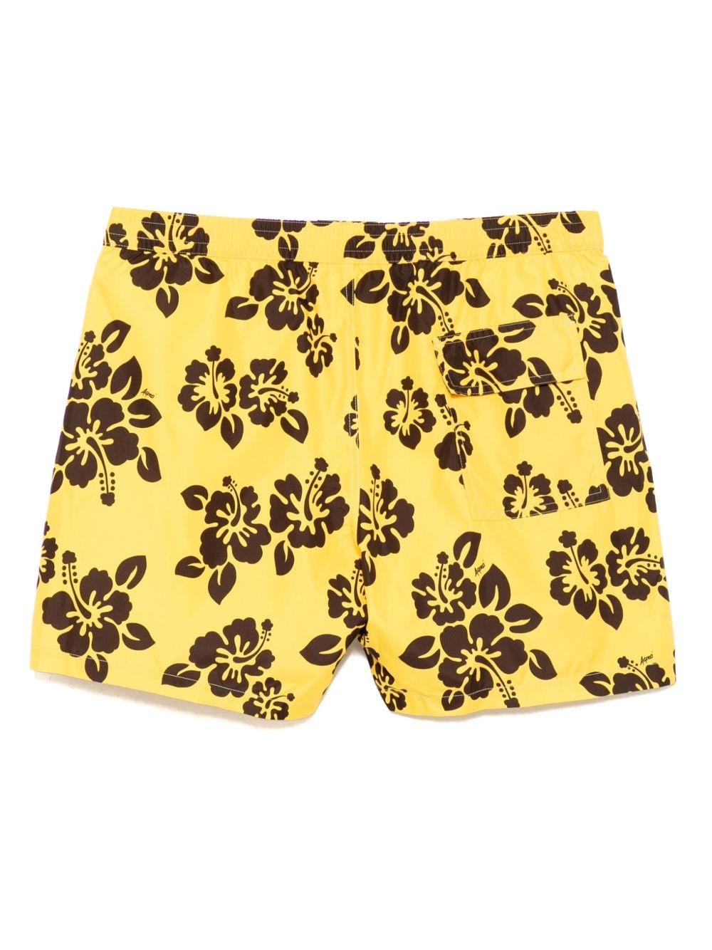 hibiscus-print swim shorts - 2