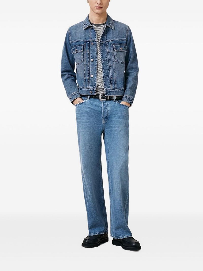 ALLSAINTS Exile button-fastening denim jacket outlook