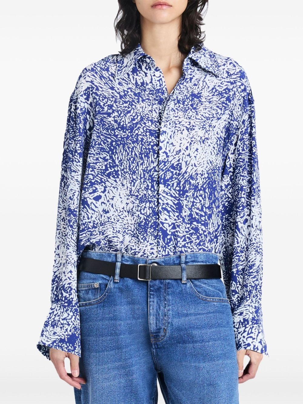 Norman abstract-print blouse - 5