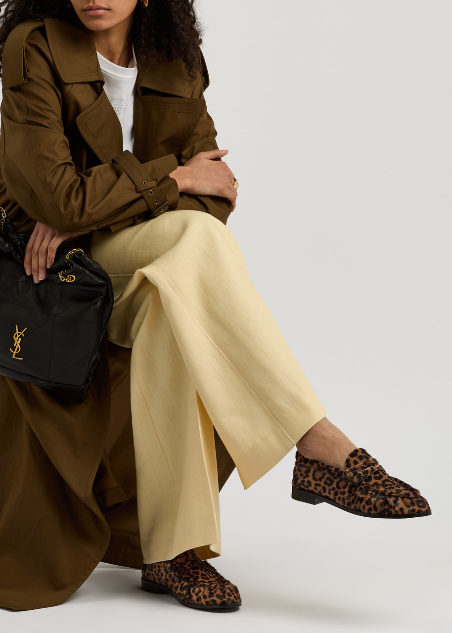 Saint Laurent Le Loafer 15 Leopard-print Calf Hair Loafers - 5