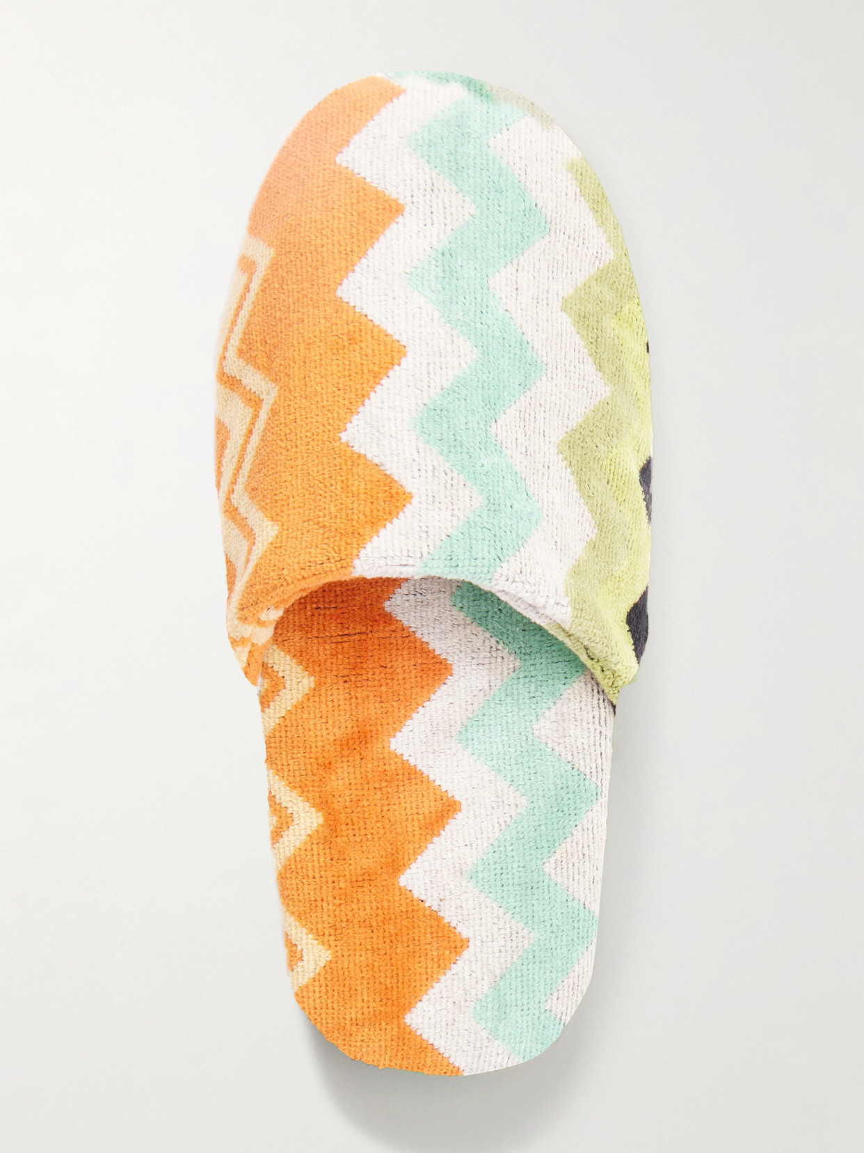 Giacomo Striped Cotton-terry Slippers - 6