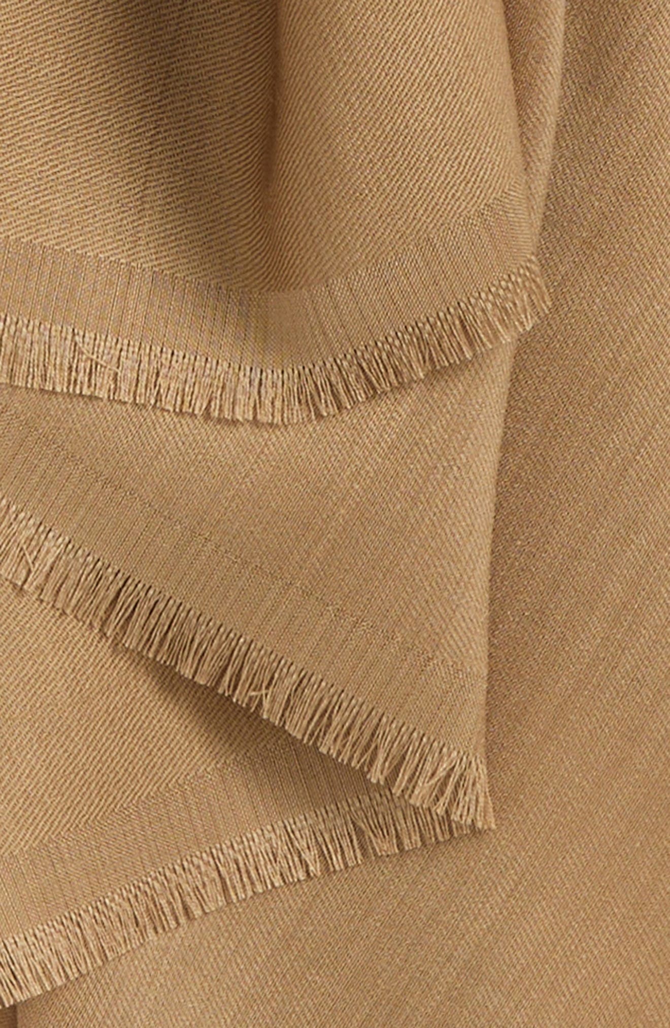 TOTEME Mercerized Wool Fringe Scarf in Hazel at Nordstrom - 4
