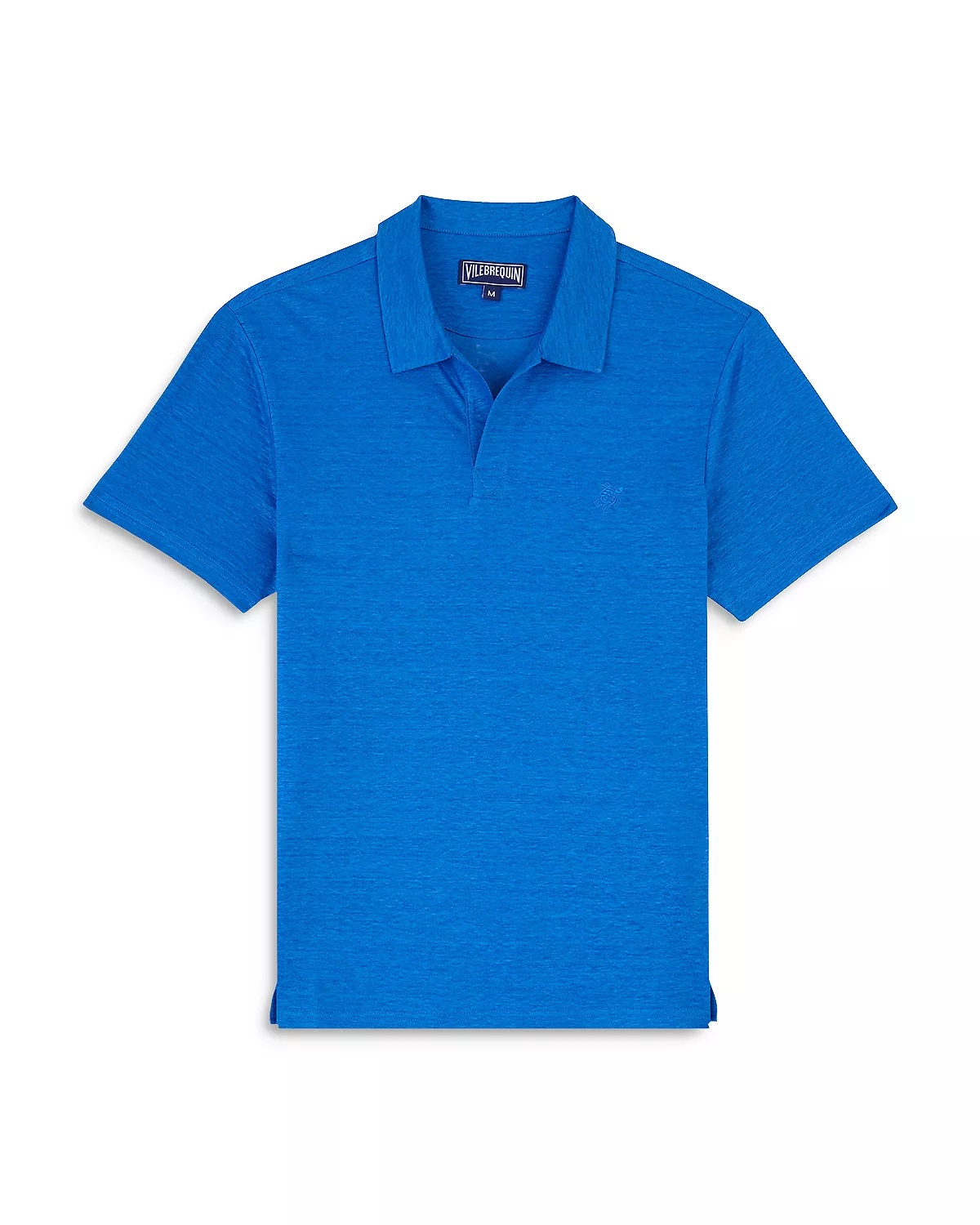 Regular Fit Short Sleeve Linen Polo Shirt - 3