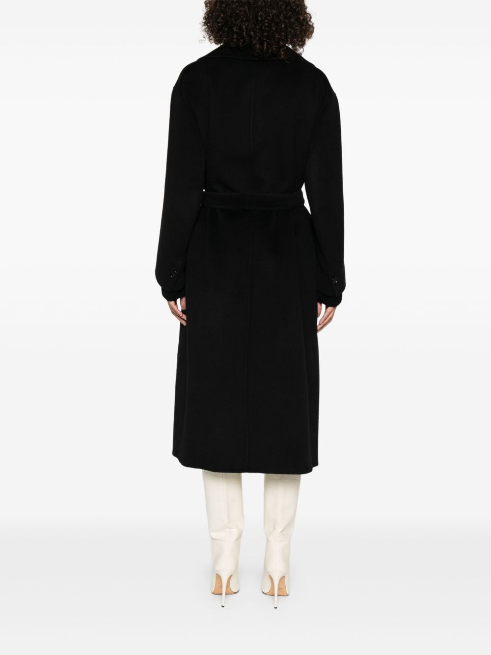 belted double-breasted coat - 4