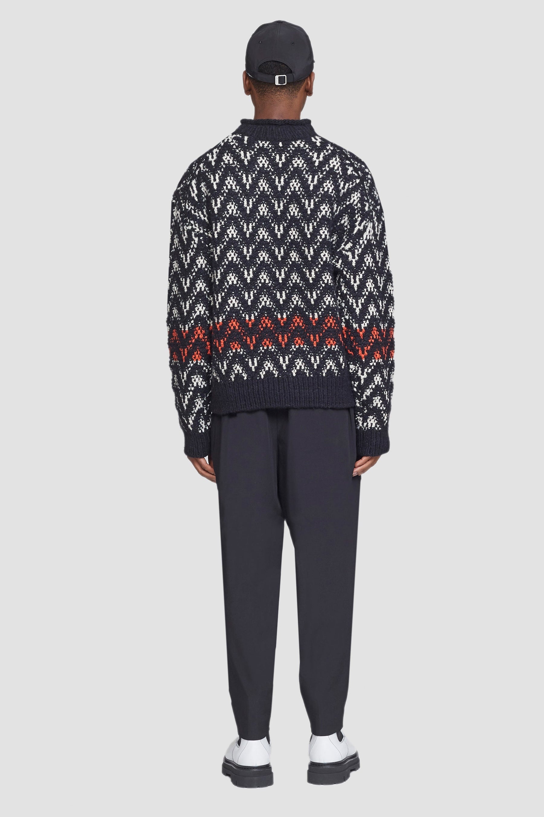 Chevron Jacquard Pullover - 3