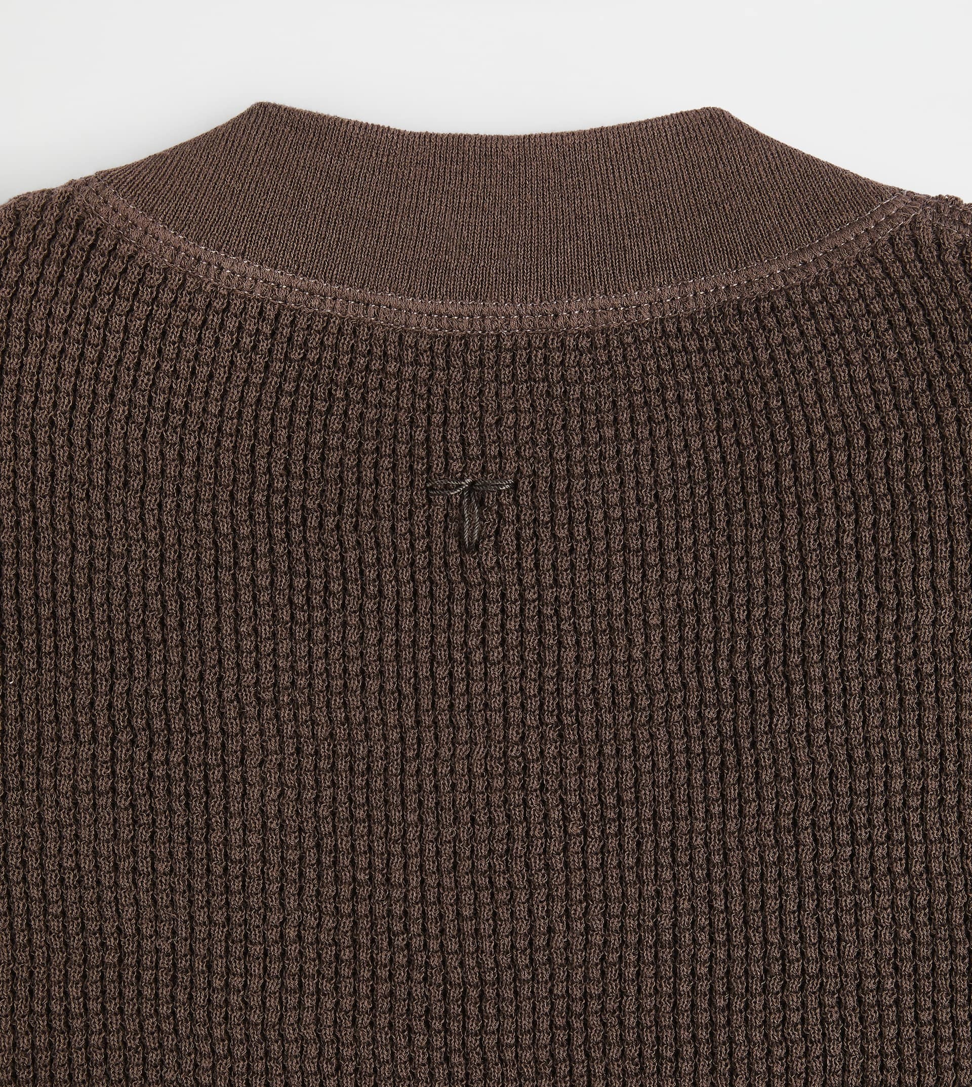 CARDIGAN IN COTTON KNIT - BROWN - 7