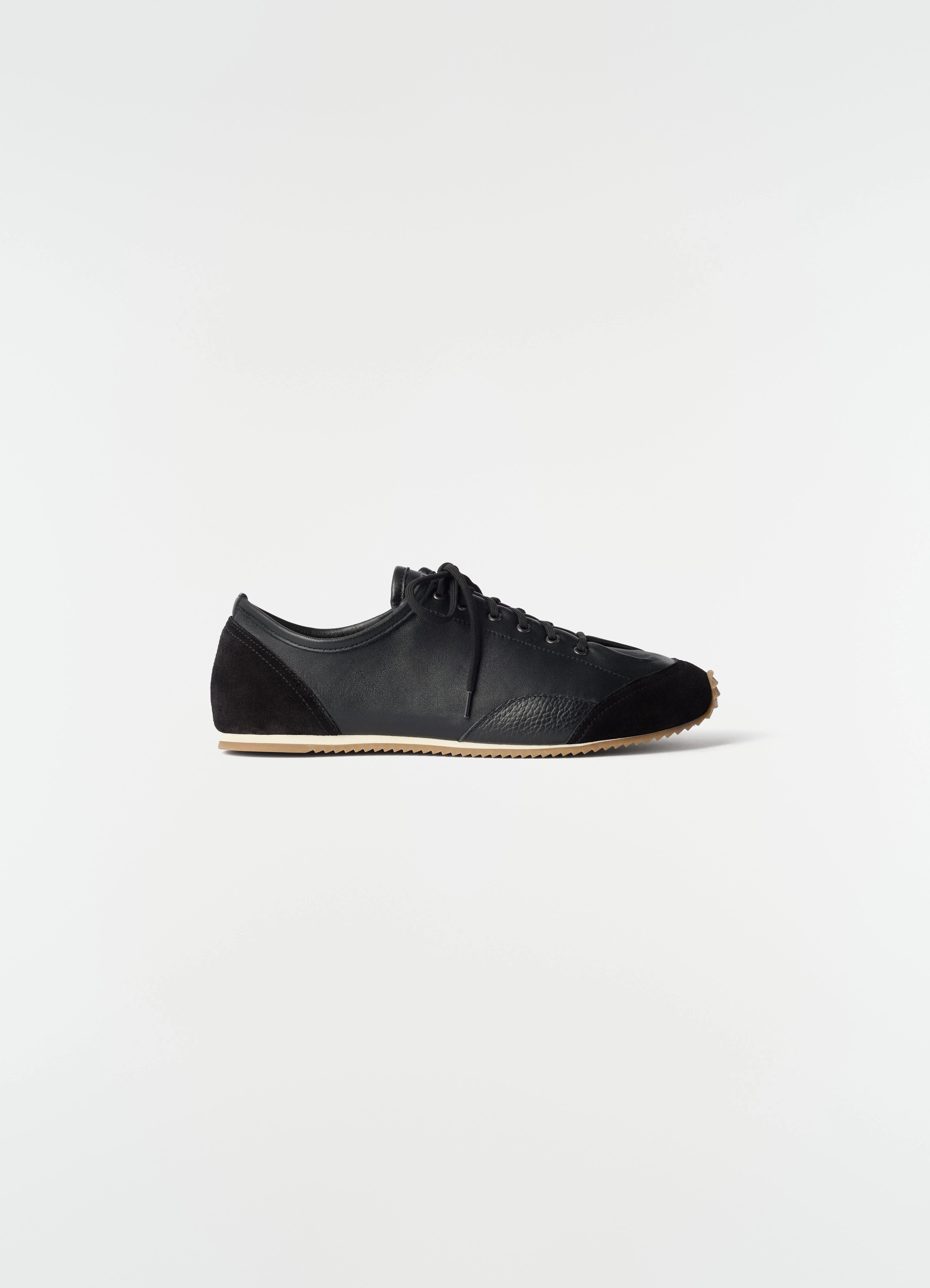 GUMMY GRIPS SNEAKERS IN MIXED LEATHERS - 1