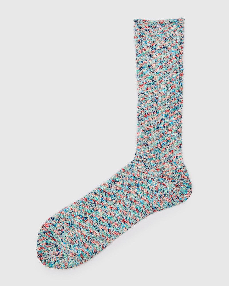 ANONYMOUSISM Homespun Yarn Crew Sock in Coral Reef outlook