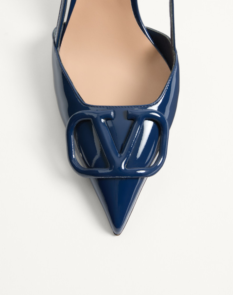 Valentino VLOGO SIGNATURE PATENT LEATHER SLINGBACK PUMP 80MM outlook