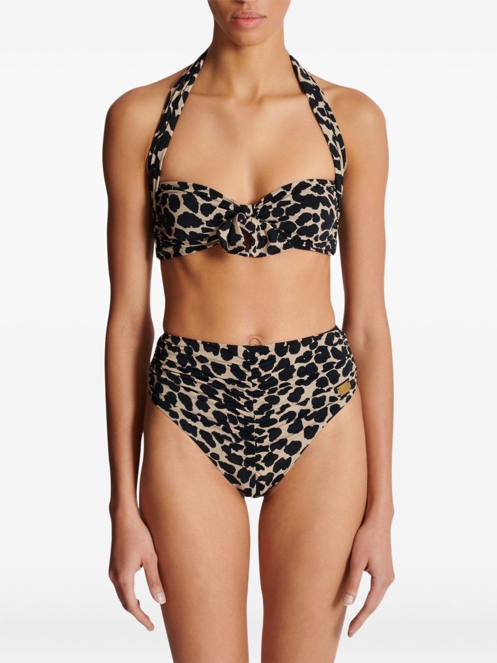 leopard-print bikini - 5