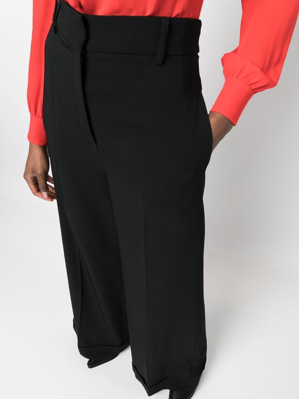 mid-rise palazzo pant - 5
