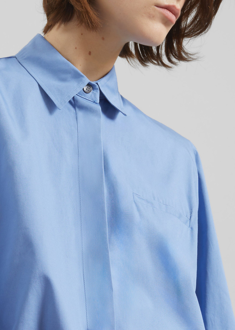 Kniva Cropped Shirt - Blue 8