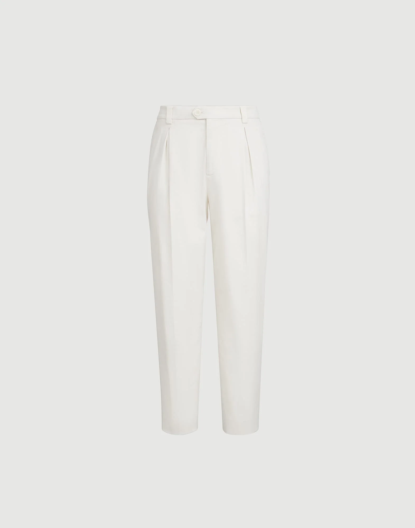 Garment-dyed trousers in American Pima cotton comfort gabardine with tee holder - 1
