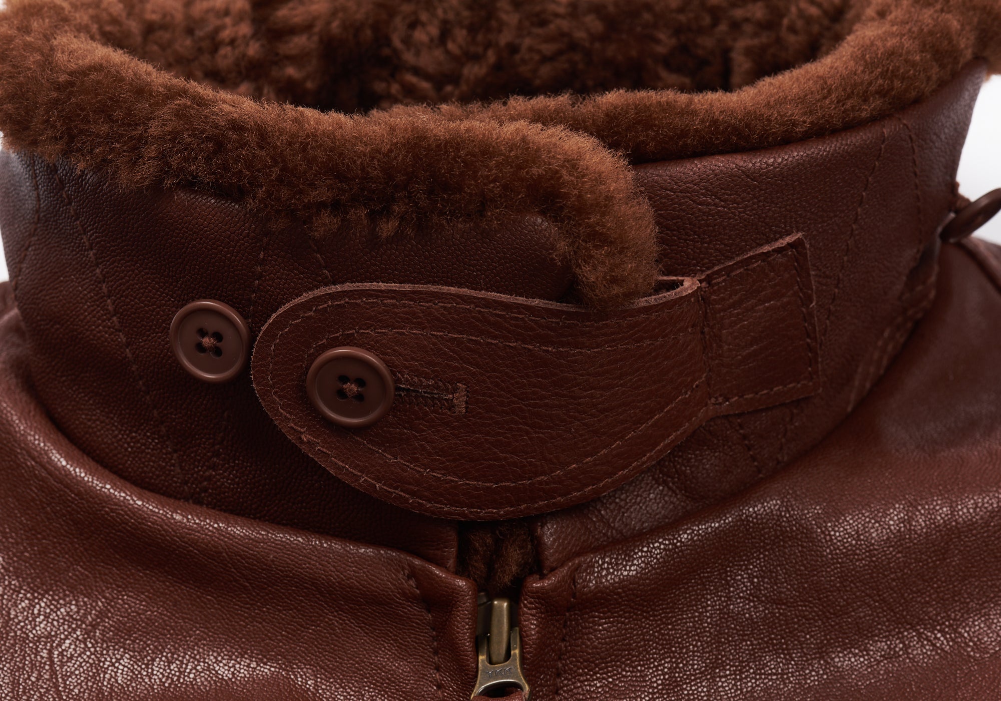 LEATHER FLIGHT JACKET BROWN - 8