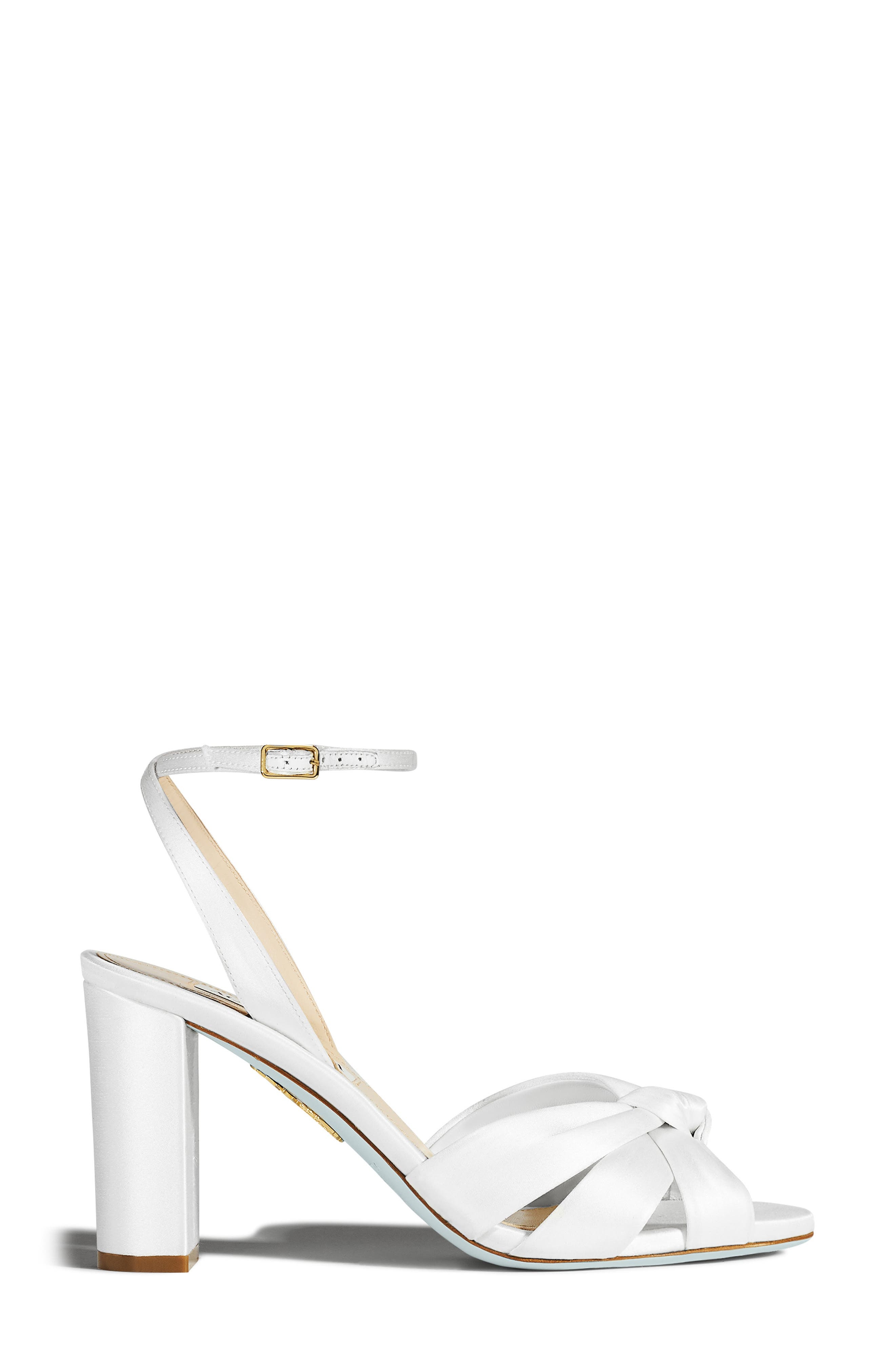 Aquazzura Nina Ankle Strap Sandal in White at Nordstrom - 4