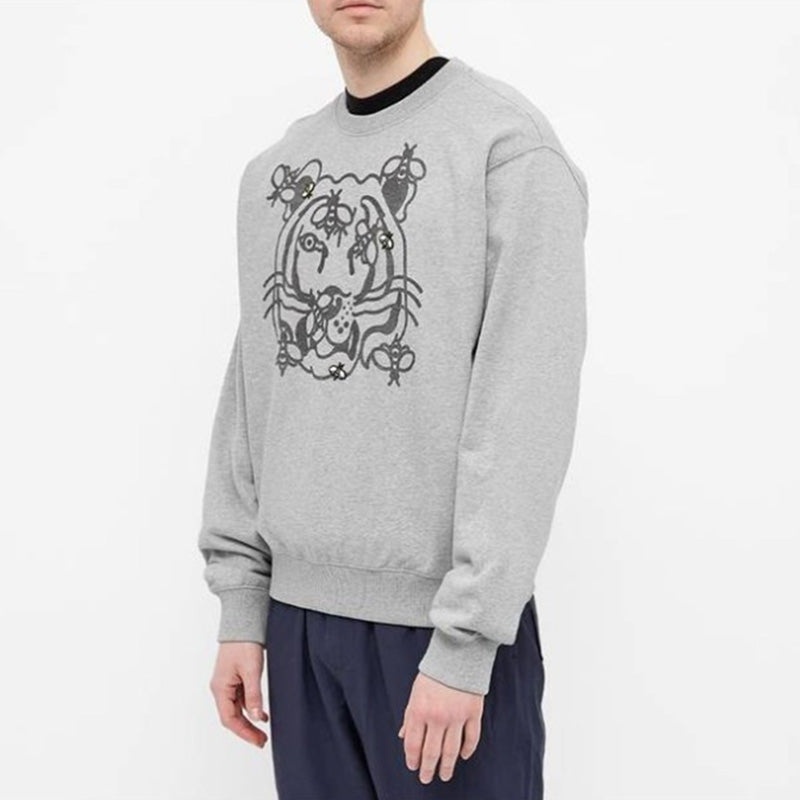 KENZO Men's KENZO SS21 Alphabet Pattern Round Neck Long