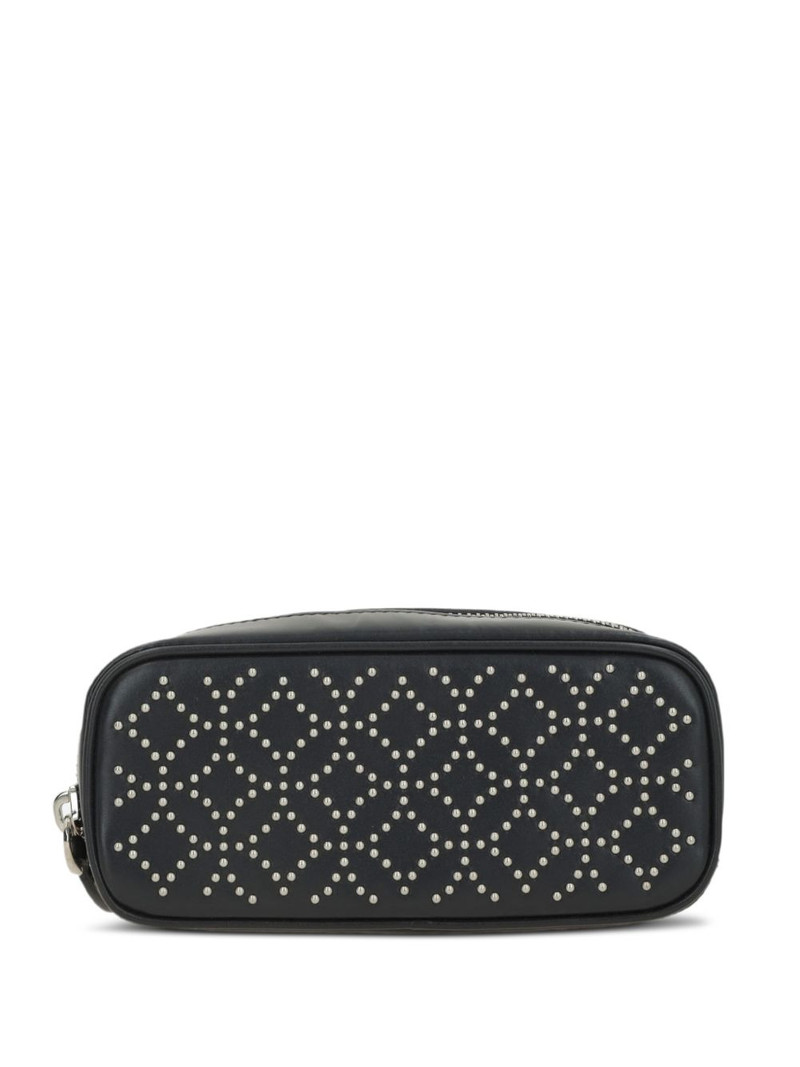 studs zipped leather wallet 1