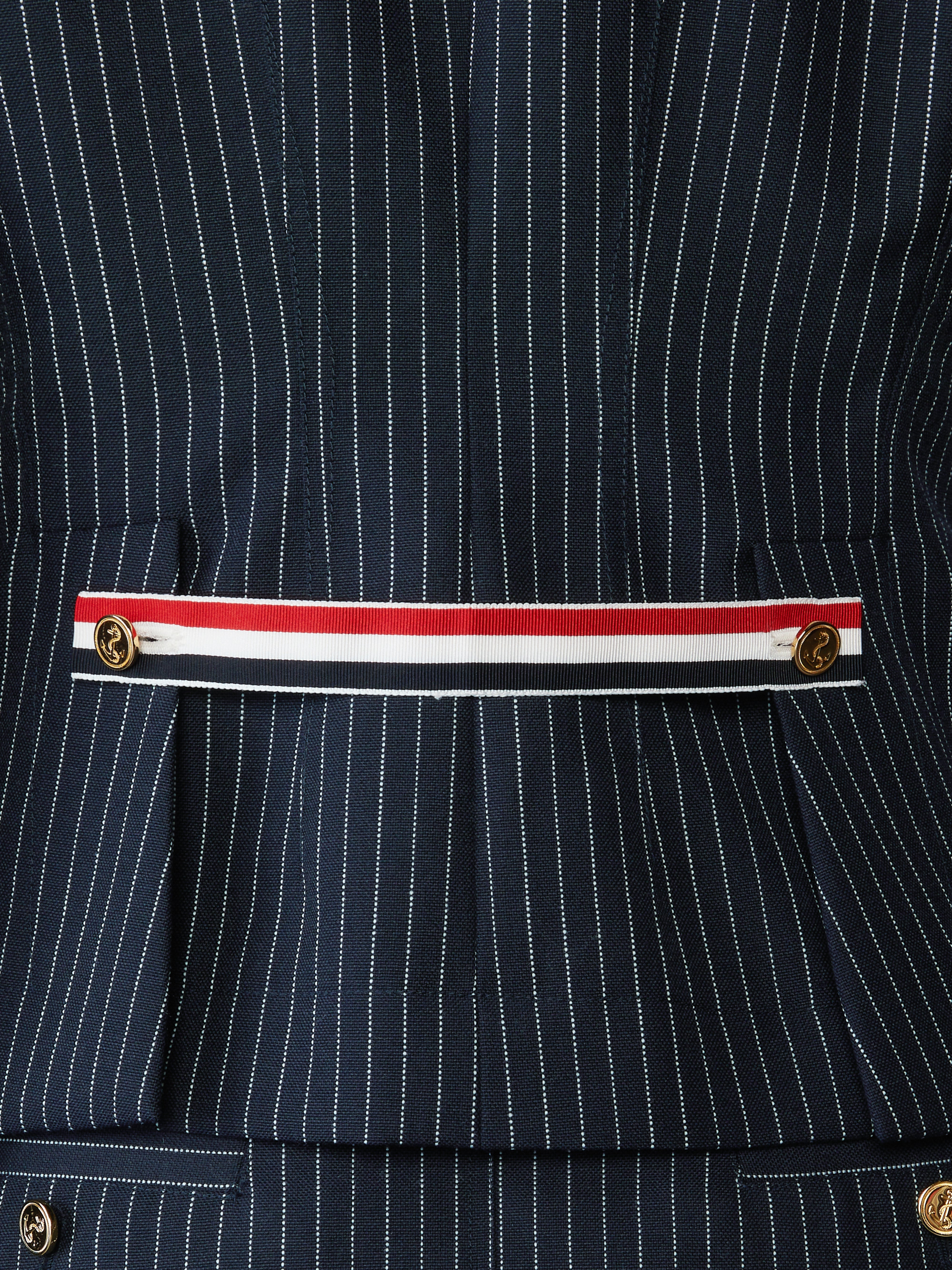 PINSTRIPE HIGH TWIST WOOL SPORTCOAT - 6