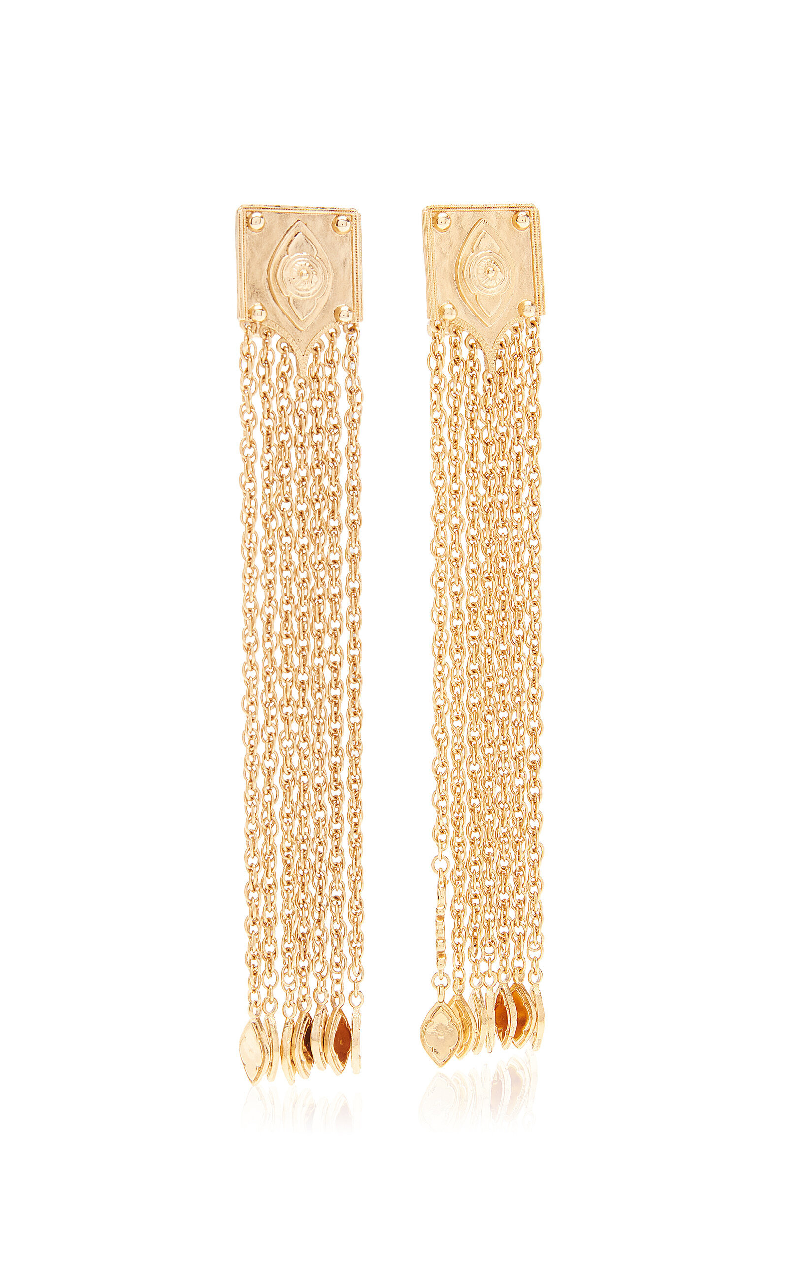 Chain-Fringed Gold-Tone Earrings gold - 4